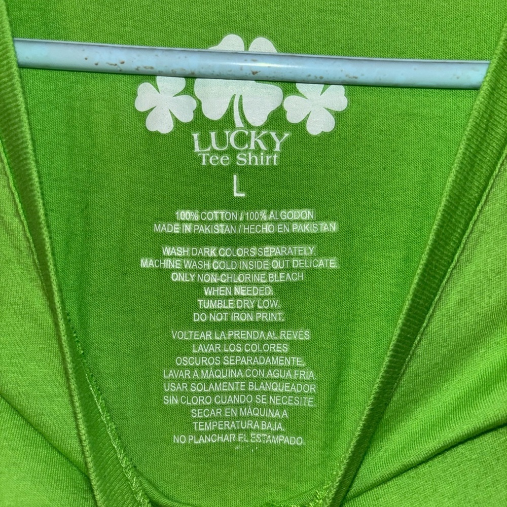 Lucky Brand Bright Green Tee - Picture 2 of 7